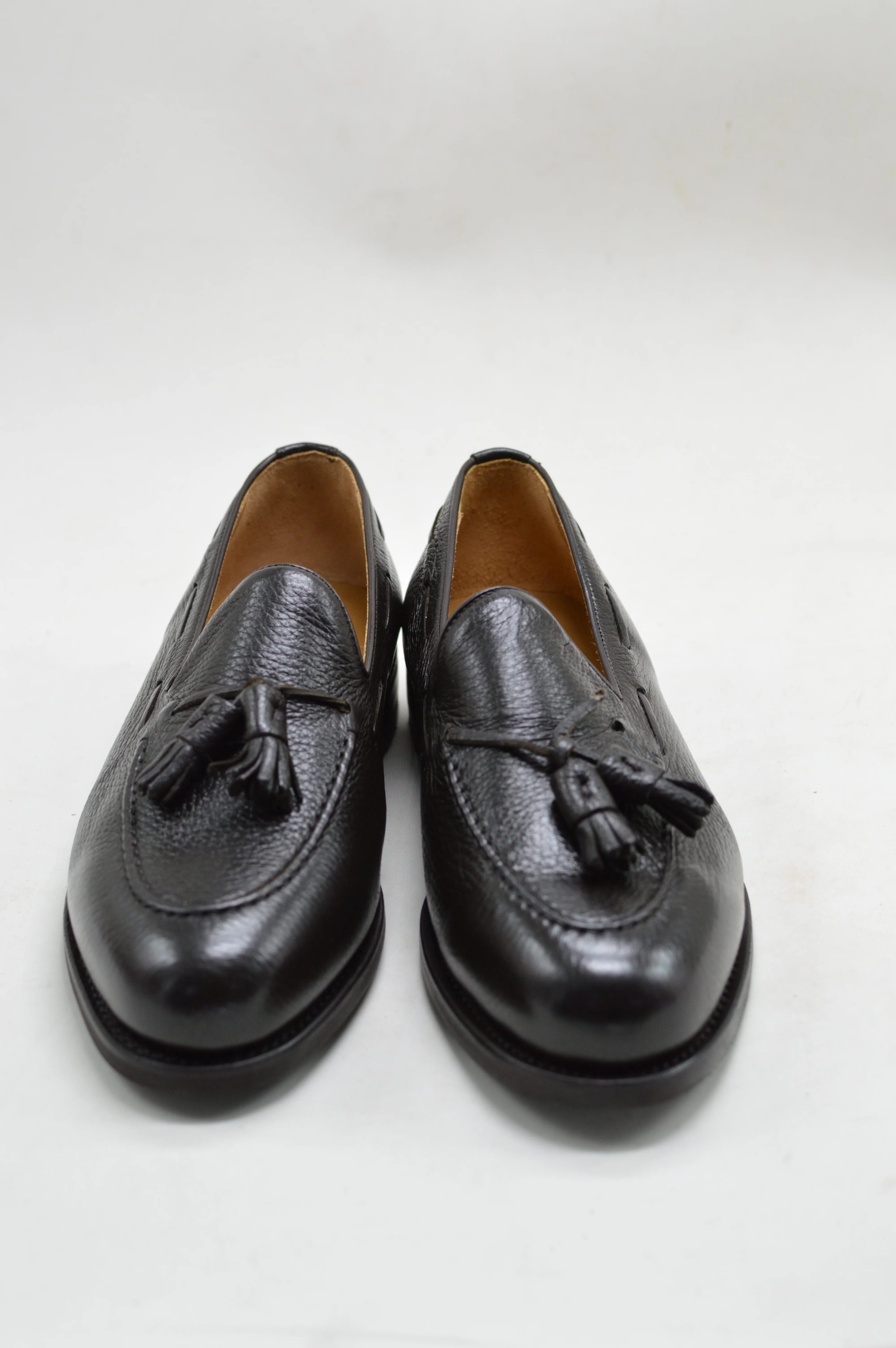 FACTORY SECOND Berwick 1707 Tasselled Slip On (8491) Dark Brown Deerskin - Image 13