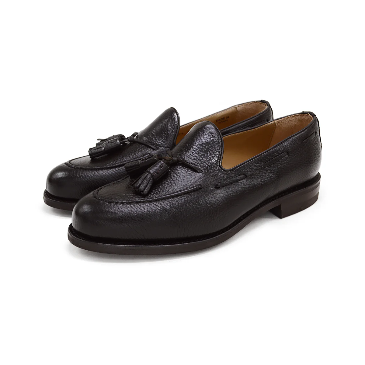 FACTORY SECOND Berwick 1707 Tasselled Slip On (8491) Dark Brown Deerskin - Image 3
