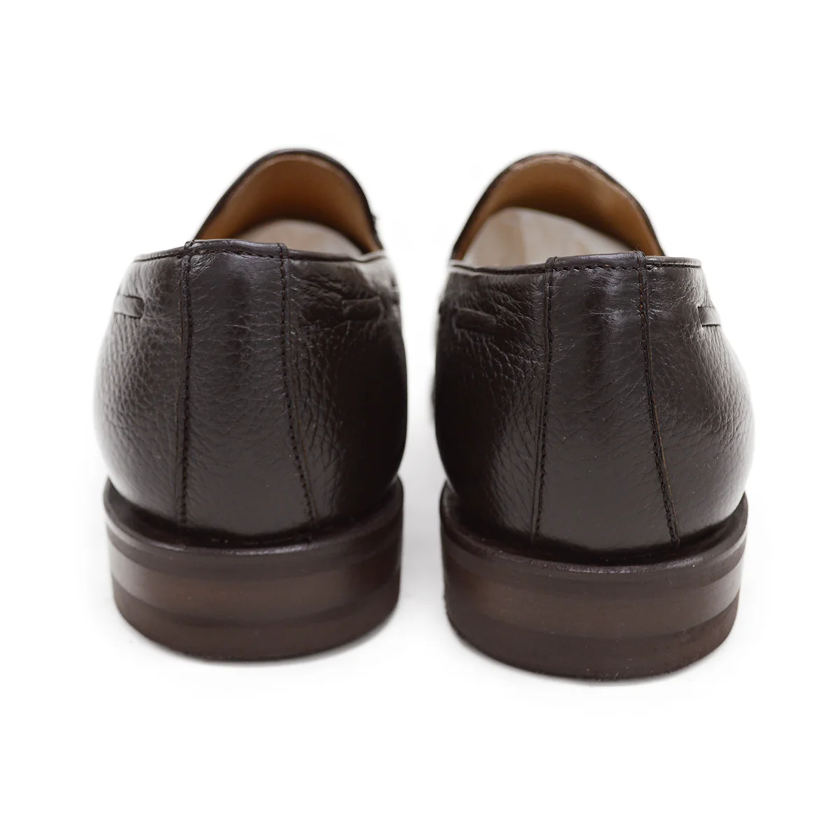 FACTORY SECOND Berwick 1707 Tasselled Slip On (8491) Dark Brown Deerskin - Image 6