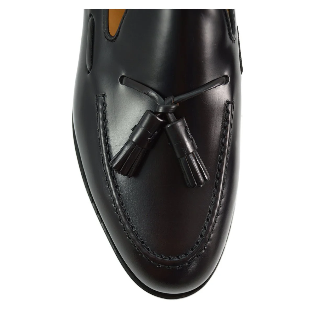FACTORY SECOND Berwick 1707 Tasselled Slip On (8491) Dark Brown Hi Shine (Dainite) - Image 7