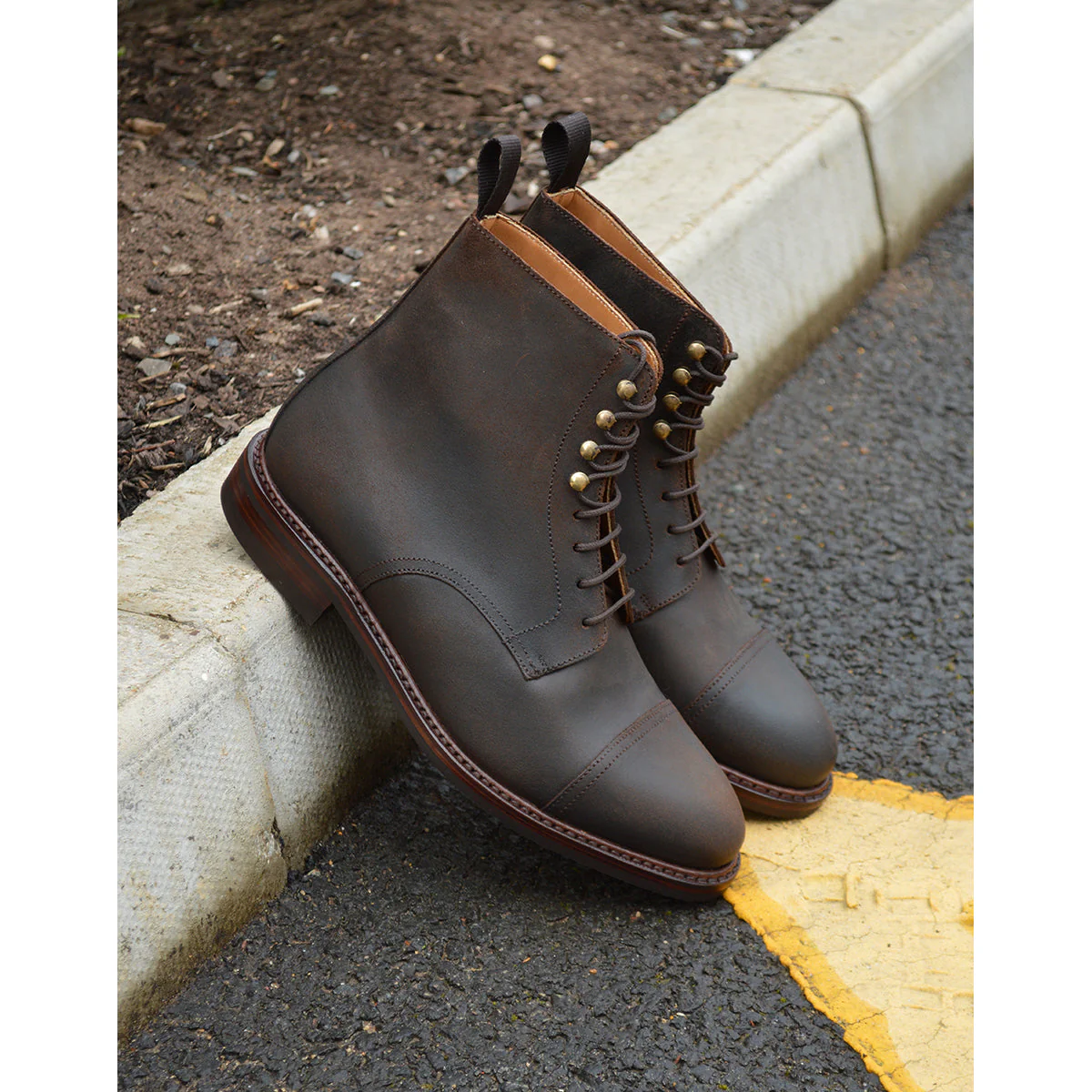 FACTORY SECOND Berwick 1707 Toe Cap Boot (321) - Waxy Commander Snuff - Image 10