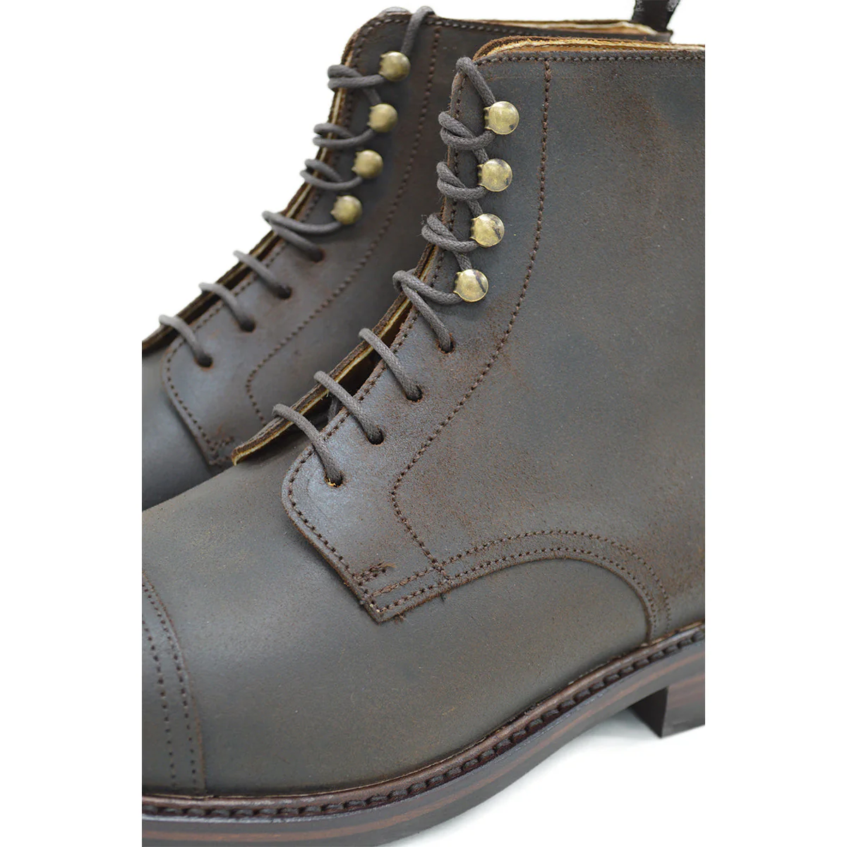 FACTORY SECOND Berwick 1707 Toe Cap Boot (321) - Waxy Commander Snuff - Image 4