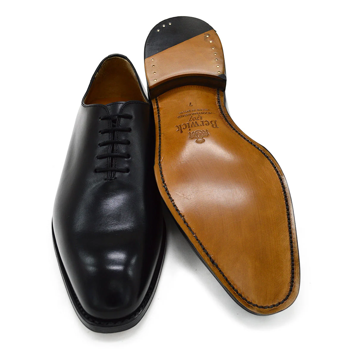 FACTORY SECOND Berwick 1707 Wholecut (5216) - Black Boxcalf - Image 2