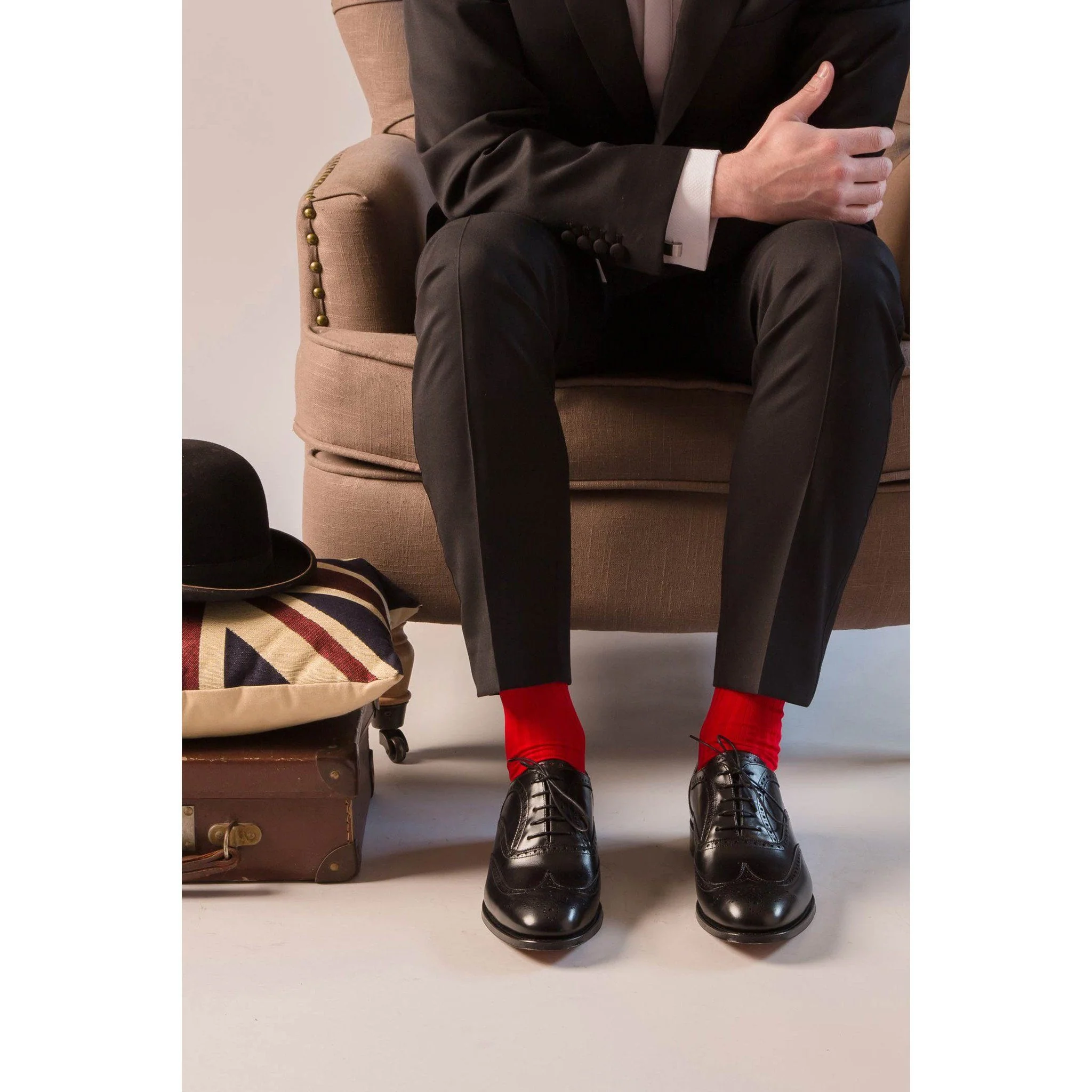 Pantherella Over Calf Long Danvers Cotton Socks - Image 4
