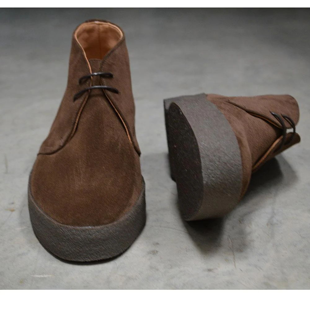 Sanders HI-TOP Chukka Boot - Chocolate - Image 9