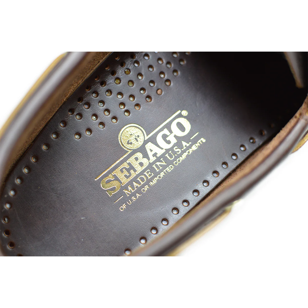 Sebago Dockside Leather Boat Shoe Made in USA - Brown Gum - Image 8