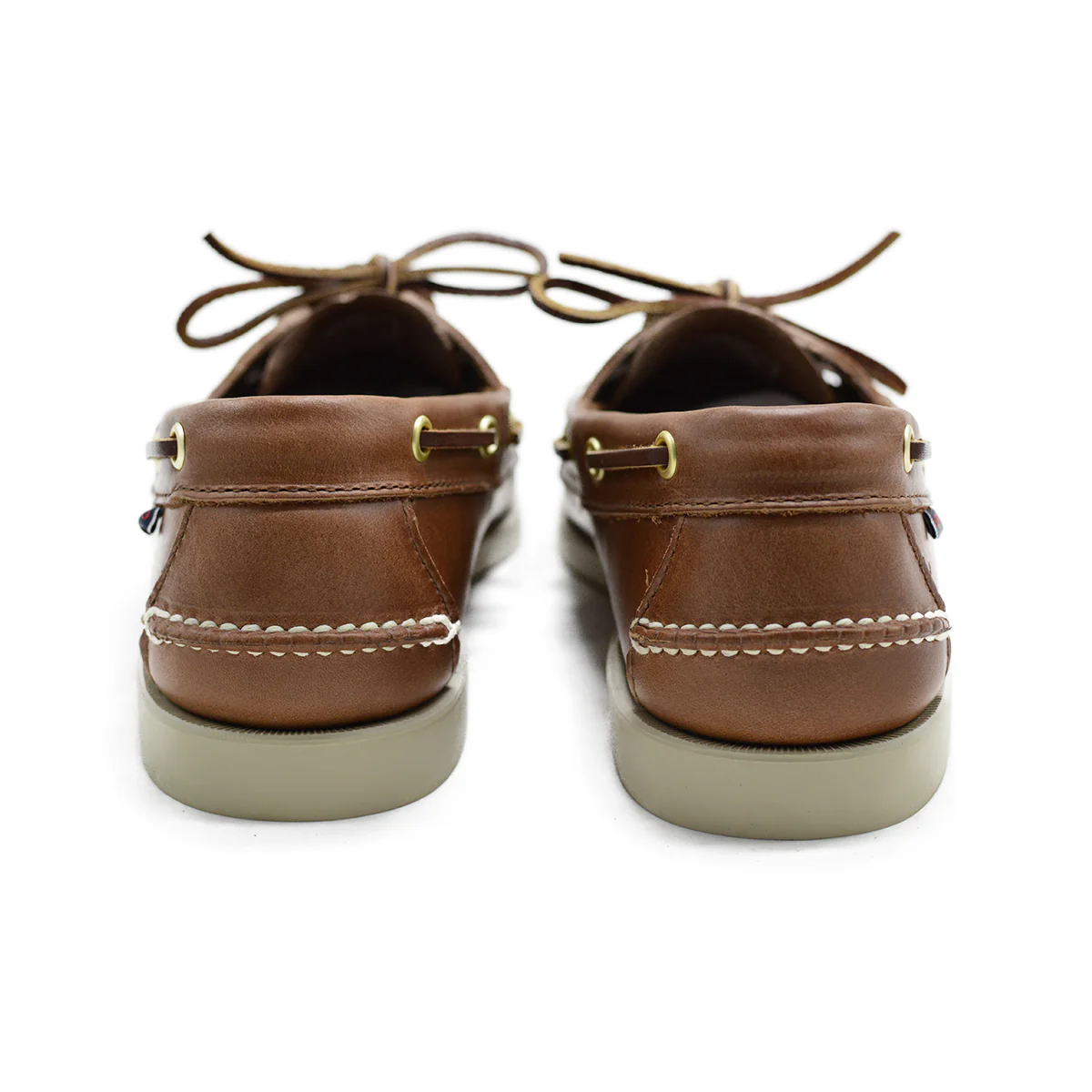 Sebago Dockside Leather Boat Shoe Made in USA - Brown Tan - Image 6