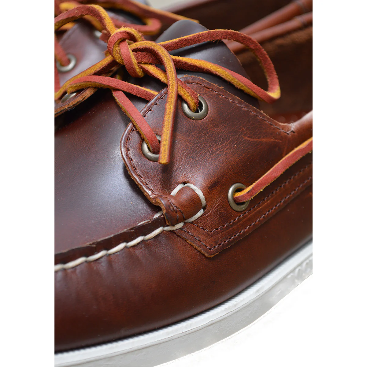 Sebago Dockside Oiled Waxy Deck Shoe - Brown - Image 4