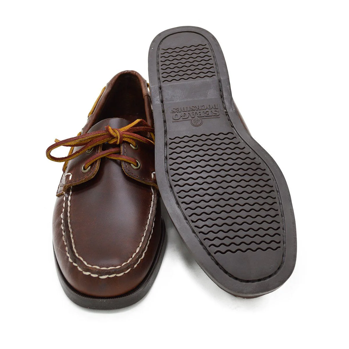 Sebago Dockside Oiled Waxy Deck Shoe - Brown Gum - Image 2