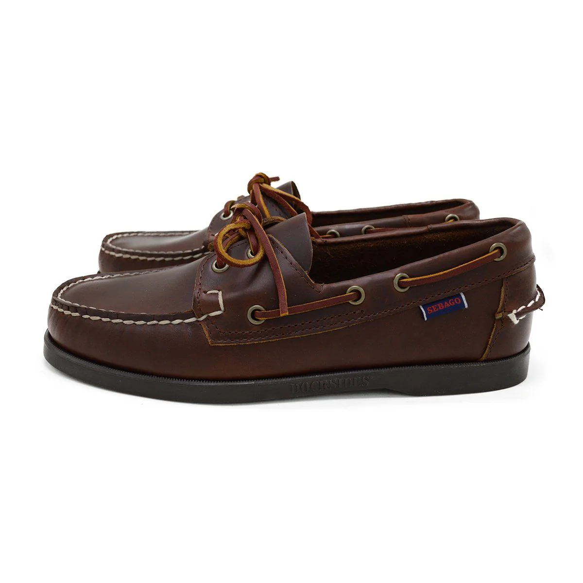 Sebago Dockside Oiled Waxy Deck Shoe - Brown Gum - Image 5
