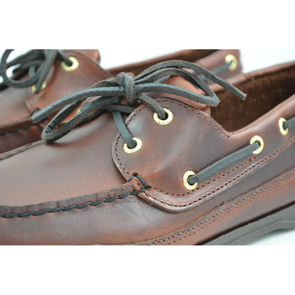 Sebago Schooner Oiled Waxy Deck Shoe - Brown Gum - Image 4