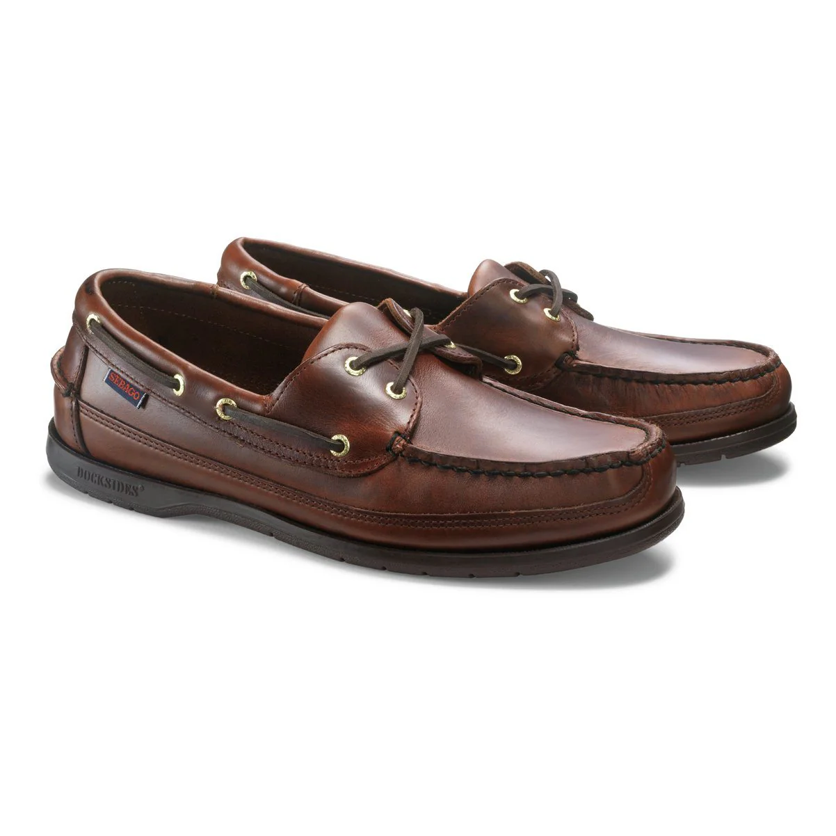 Sebago Schooner Oiled Waxy Deck Shoe - Brown Gum - Image 5