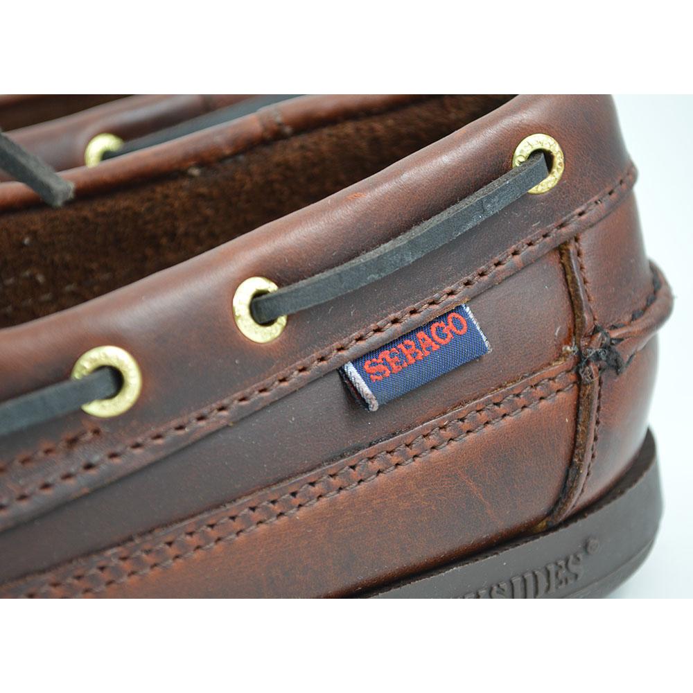 Sebago Schooner Oiled Waxy Deck Shoe - Brown Gum - Image 9