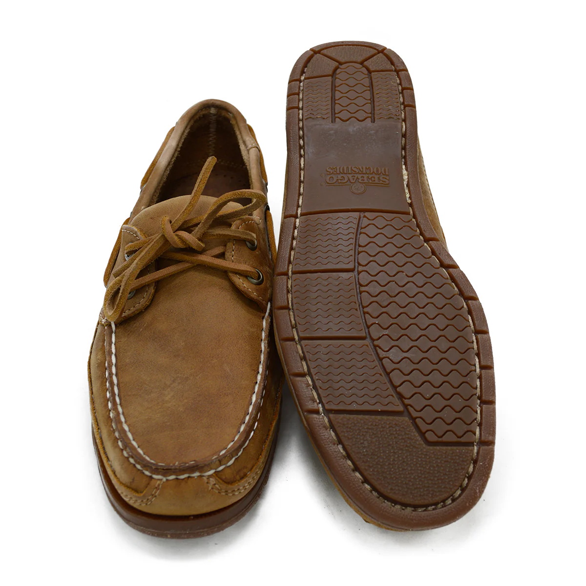 Sebago Schooner Oiled Waxy Deck Shoe - Crazy House - Image 2