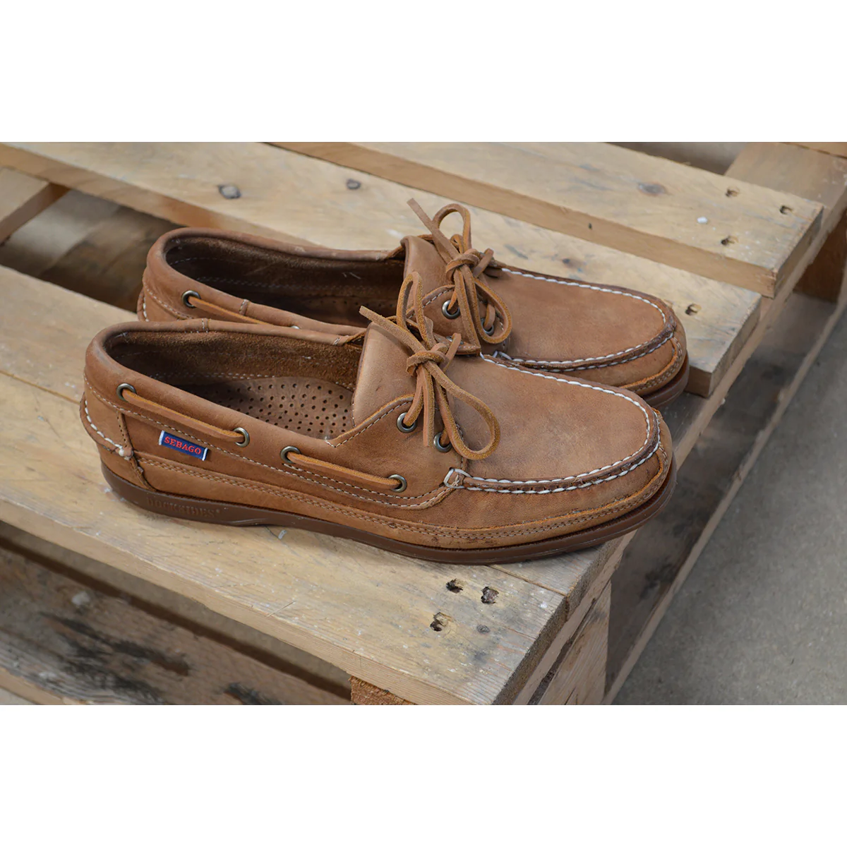 Sebago Schooner Oiled Waxy Deck Shoe - Crazy House - Image 9