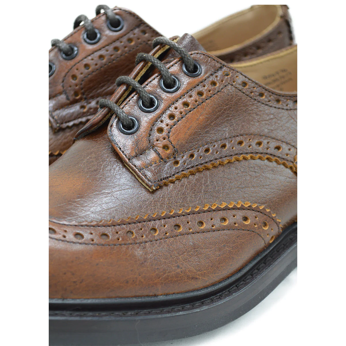 Trickers Bourton Country Shoe | Derby Brogues (Caramel) - Image 4