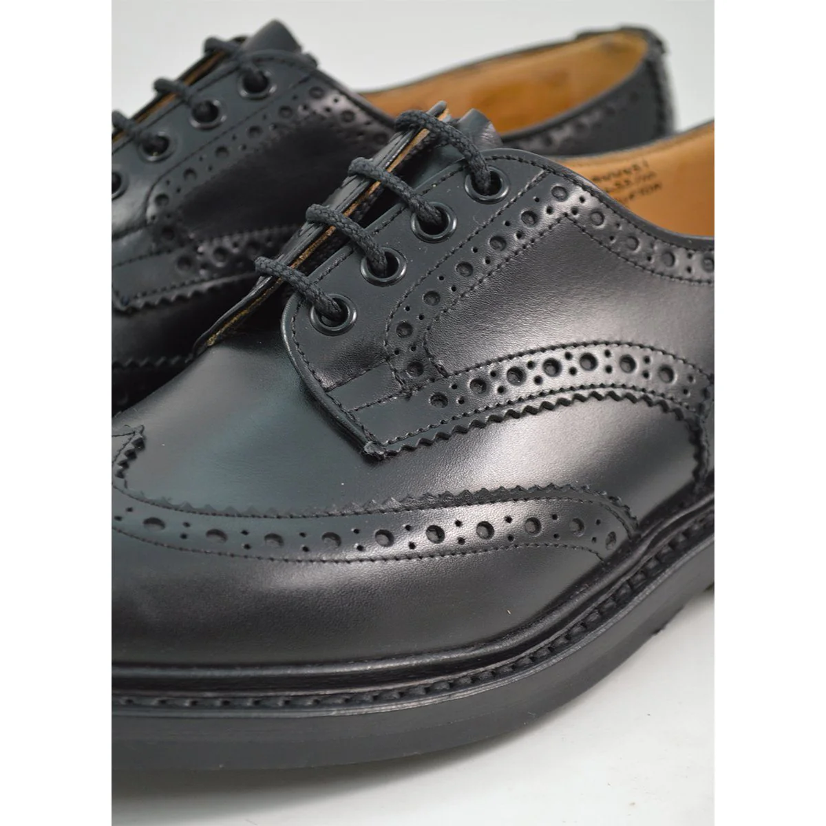 Trickers Bourton Country Shoe | Derby Brogues (Black) - Image 5