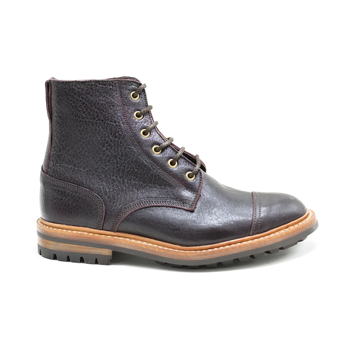 Trickers KIELDER - Horween Burgundy Aspen