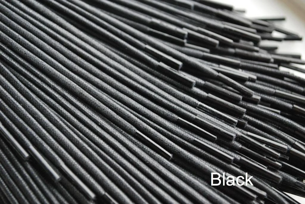2mm Waxed Round Dress Shoe Laces - Image 3
