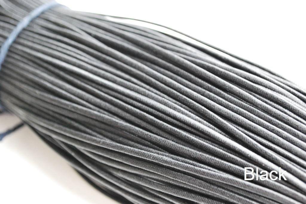2mm Waxed Round Dress Shoe Laces - Image 5