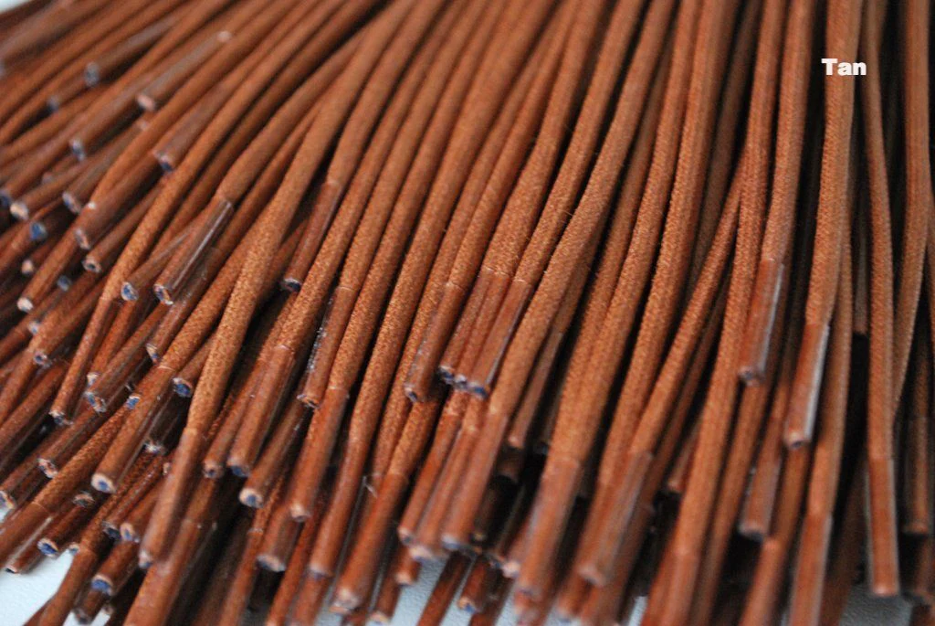 2mm Waxed Round Dress Shoe Laces - Image 8