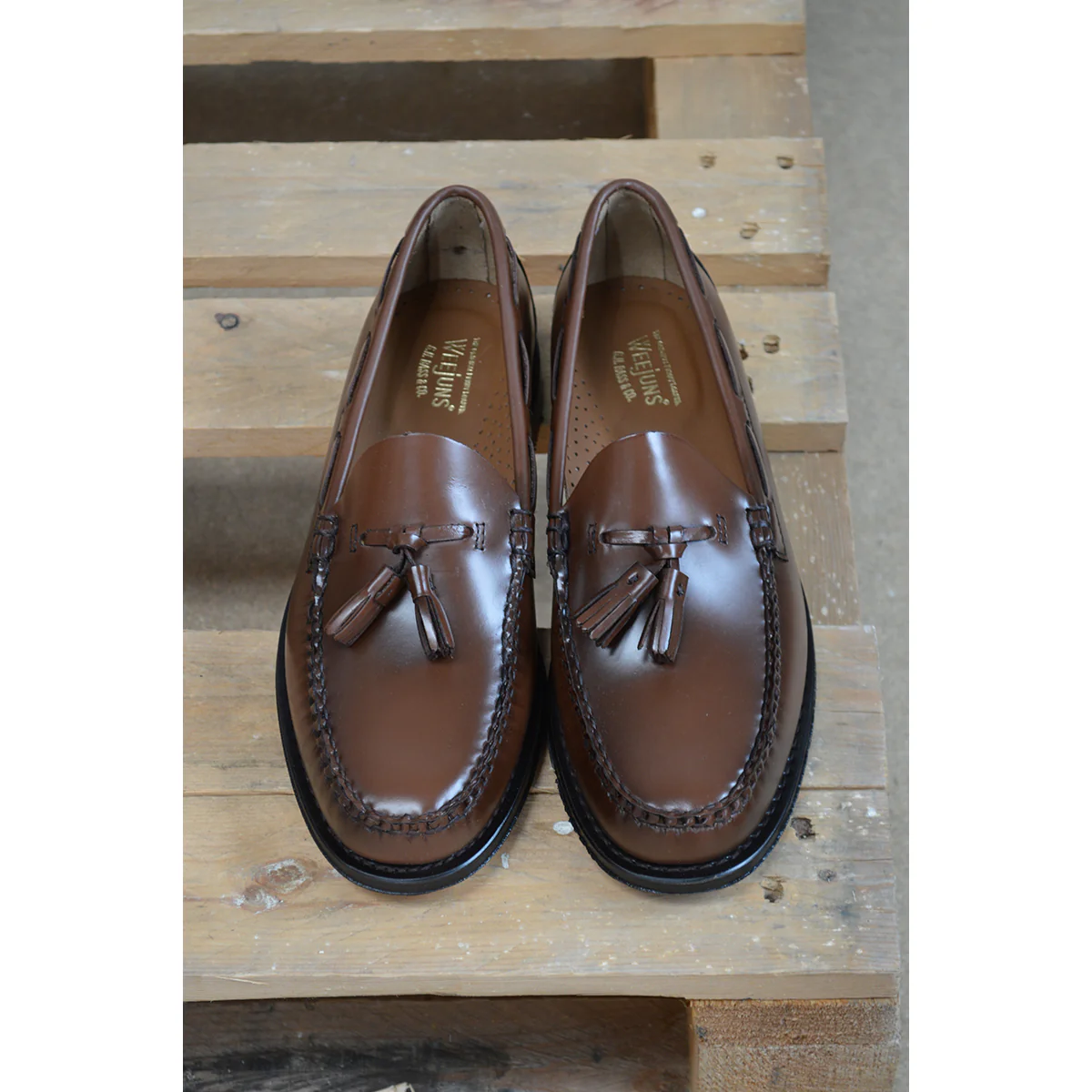 Weejuns Larkin Tassel Loafers Brown Leather - Image 9